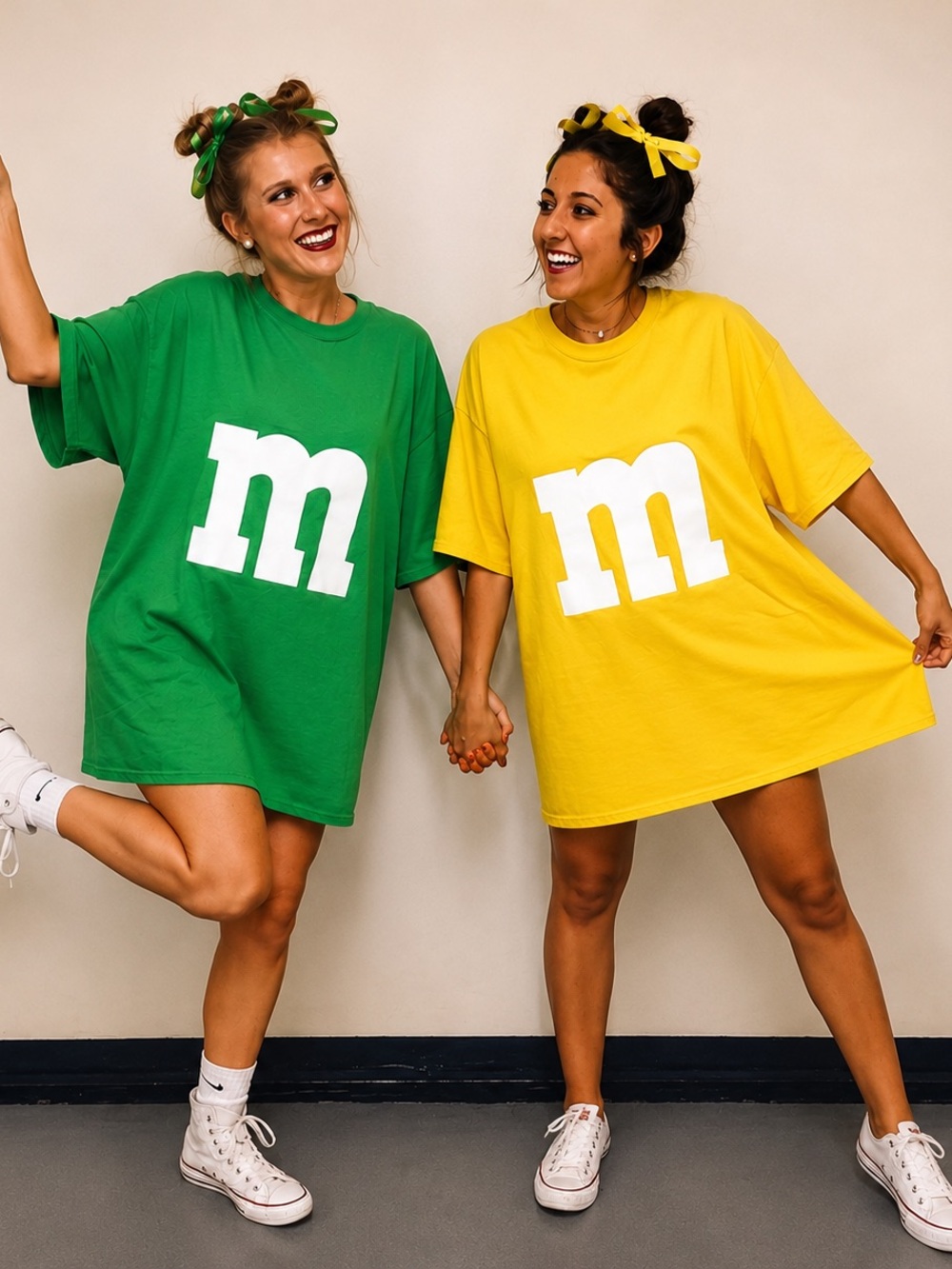 Yellow M&M Costume Shirt | Halloween Group Costume | Oversized Graphic T-Shirt
